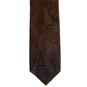 Merona Blue Brown Silk Men’s Tie